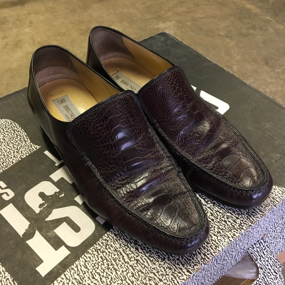 Bruno Magli men’s ostrich dress shoes size 9